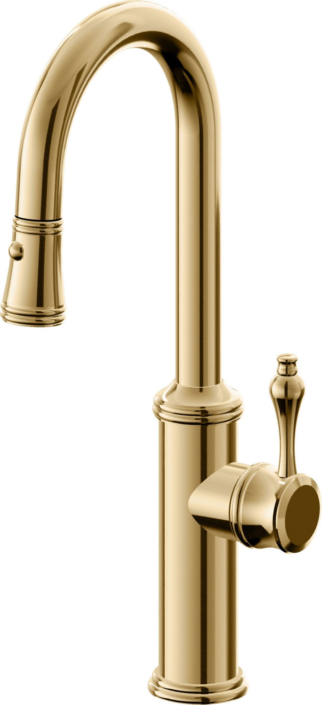 California Faucets Davoli Llave Extraíble Tradicional para Bar/Preparación - Oro Francés