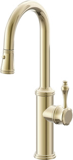 California Faucets Davoli Llave Extraíble Tradicional para Bar/Preparación - Latón Pulido