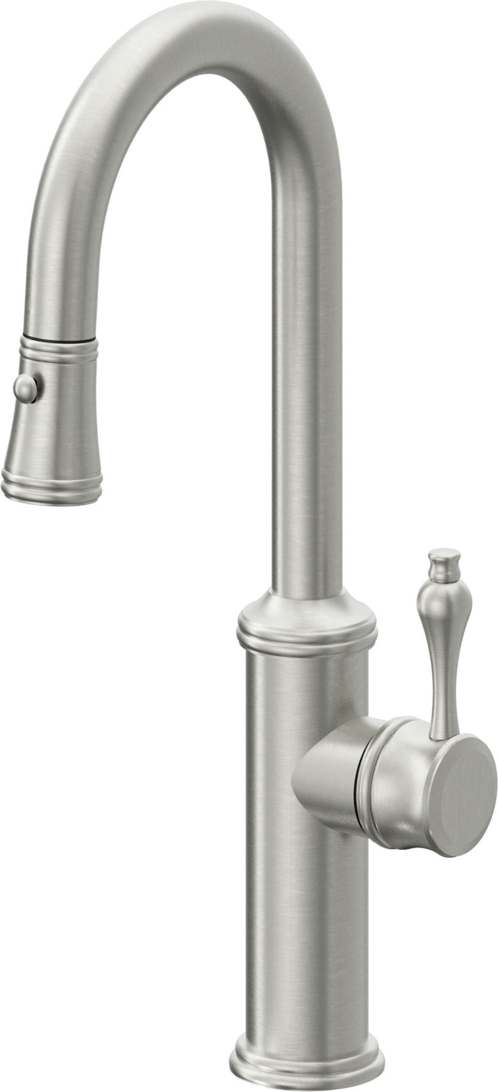 California Faucets Davoli Llave Extraíble Tradicional para Bar/Preparación - Cromo Satinado