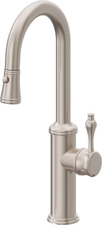 California Faucets Davoli Llave Extraíble Tradicional para Bar/Preparación - Níquel Satinado