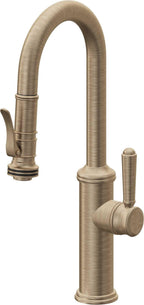 California Faucets Davoli Llave Extraíble Tradicional para Bar/Preparación - Latón Antiguo Mate
