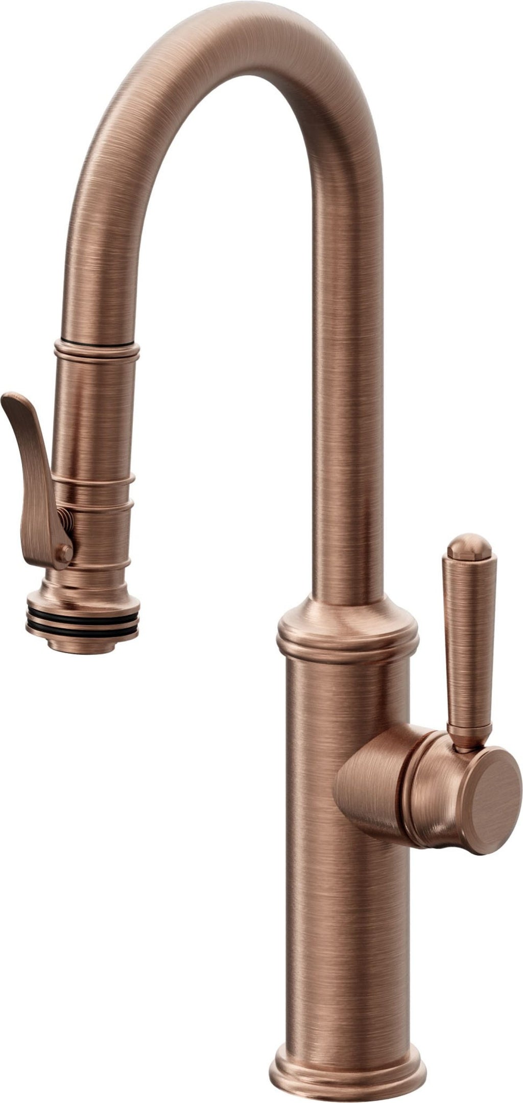California Faucets Davoli Llave Extraíble Tradicional para Bar/Preparación - Cobre Antiguo Mate
