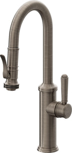 California Faucets Davoli Llave Extraíble Tradicional para Bar/Preparación - Níquel Antiguo Mate