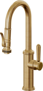 California Faucets Davoli Llave Extraíble Tradicional para Bar/Preparación - Latón Bruñido