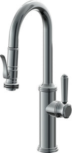 California Faucets Davoli Llave Extraíble Tradicional para Bar/Preparación - Níquel Negro