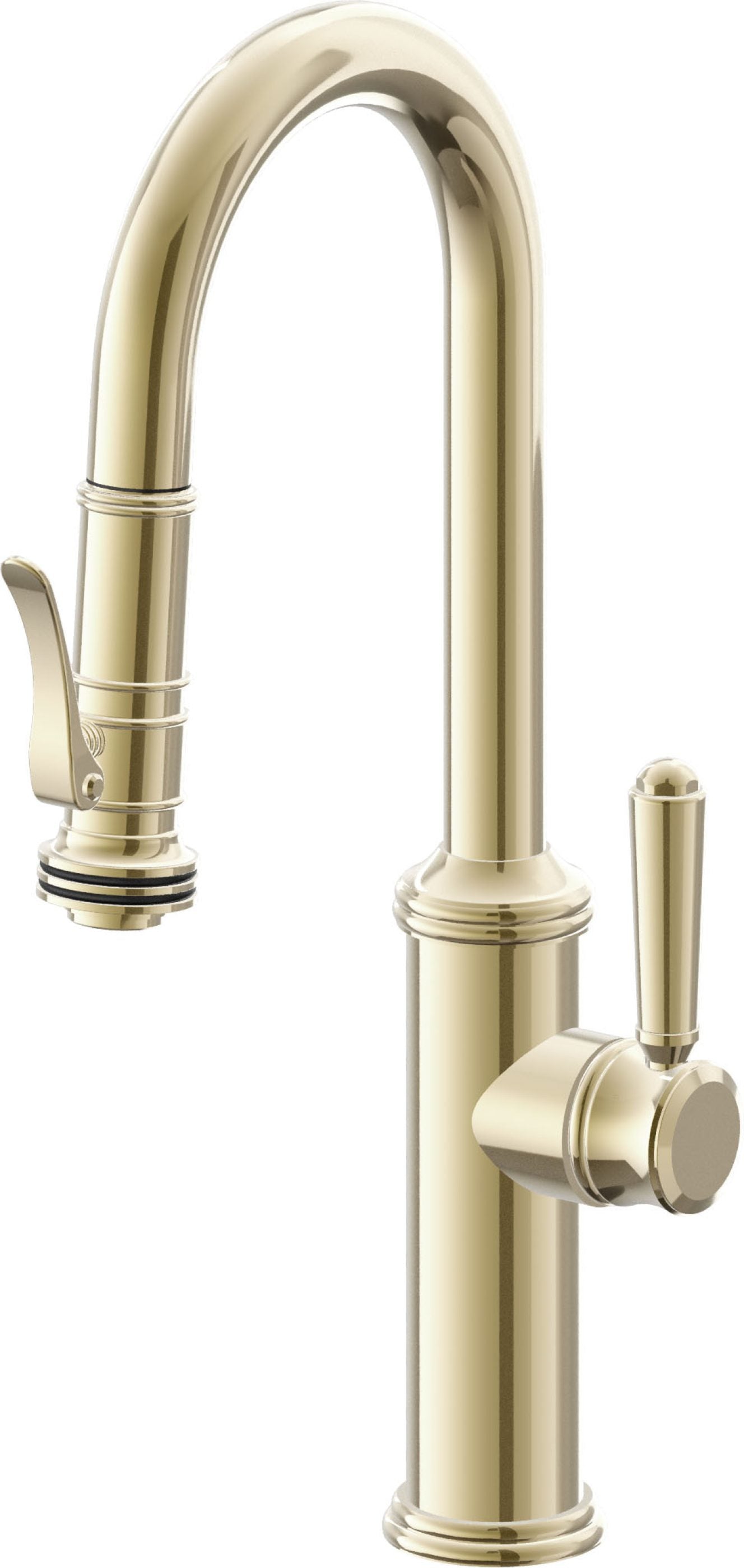 California Faucets Davoli Llave Extraíble Tradicional para Bar/Preparación - Latón Pulido