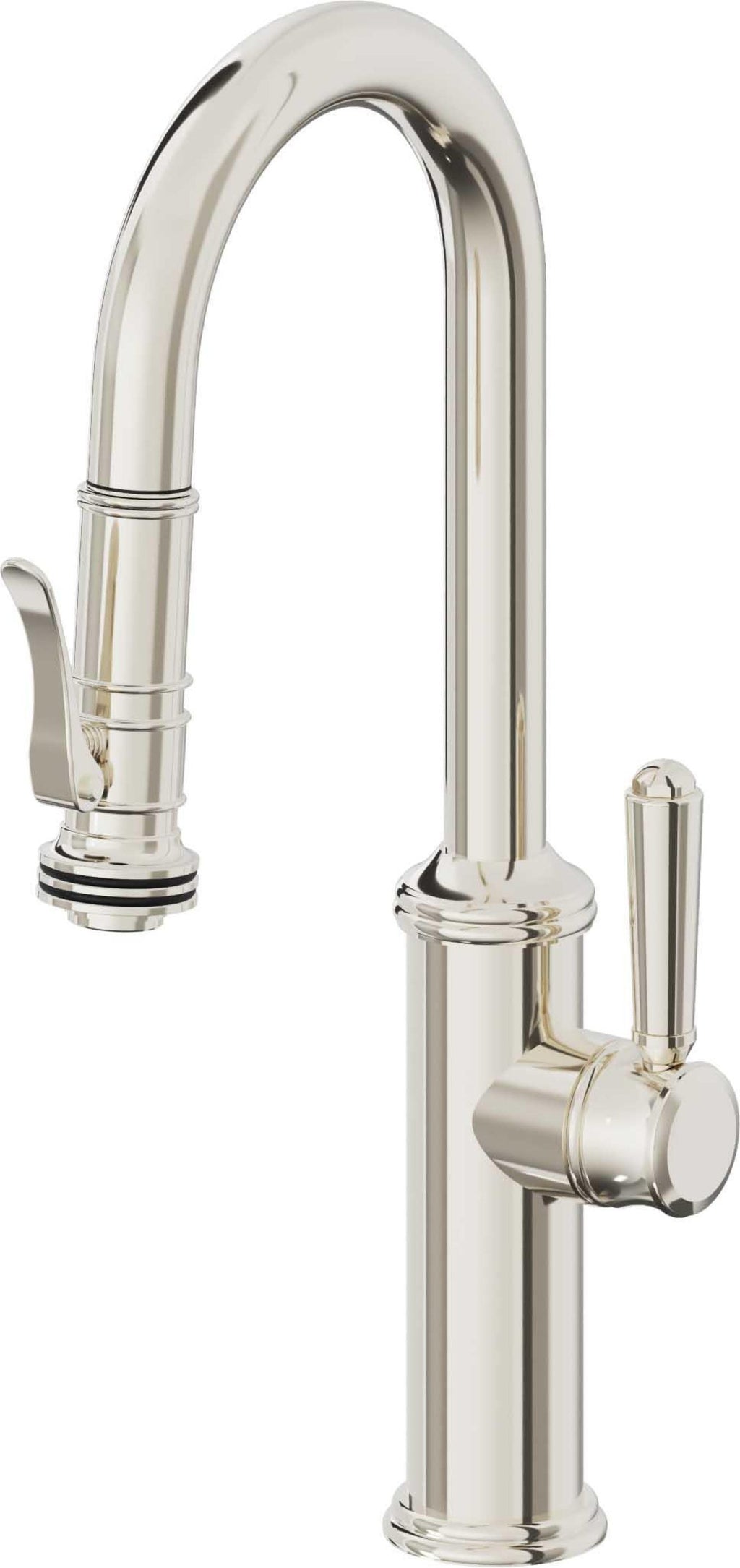 California Faucets Davoli Llave Extraíble Tradicional para Bar/Preparación - Níquel Pulido