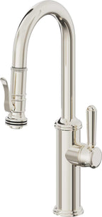 California Faucets Davoli Llave Extraíble Tradicional para Bar/Preparación - Níquel Pulido