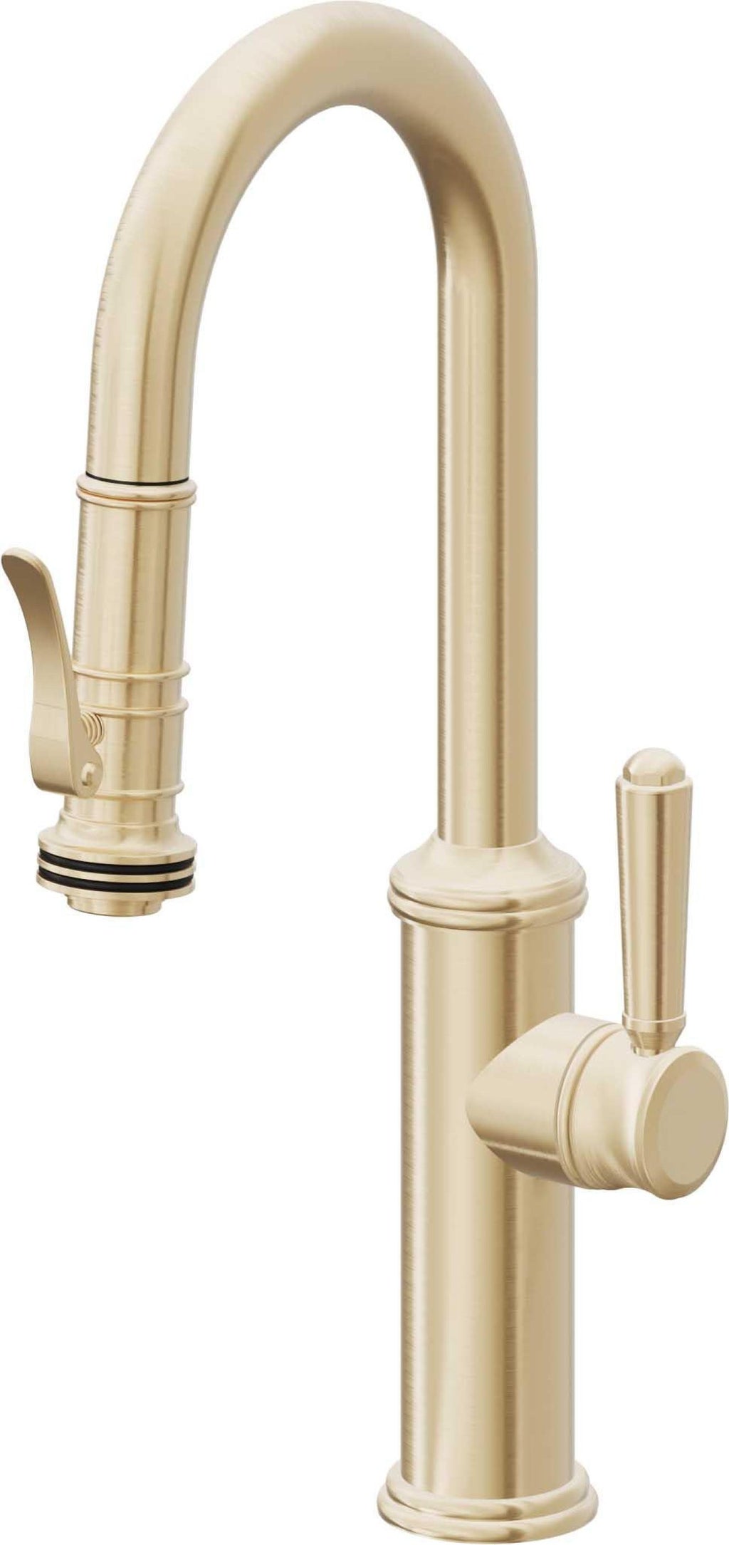 California Faucets Davoli Llave Extraíble Tradicional para Bar/Preparación - Latón Satinado