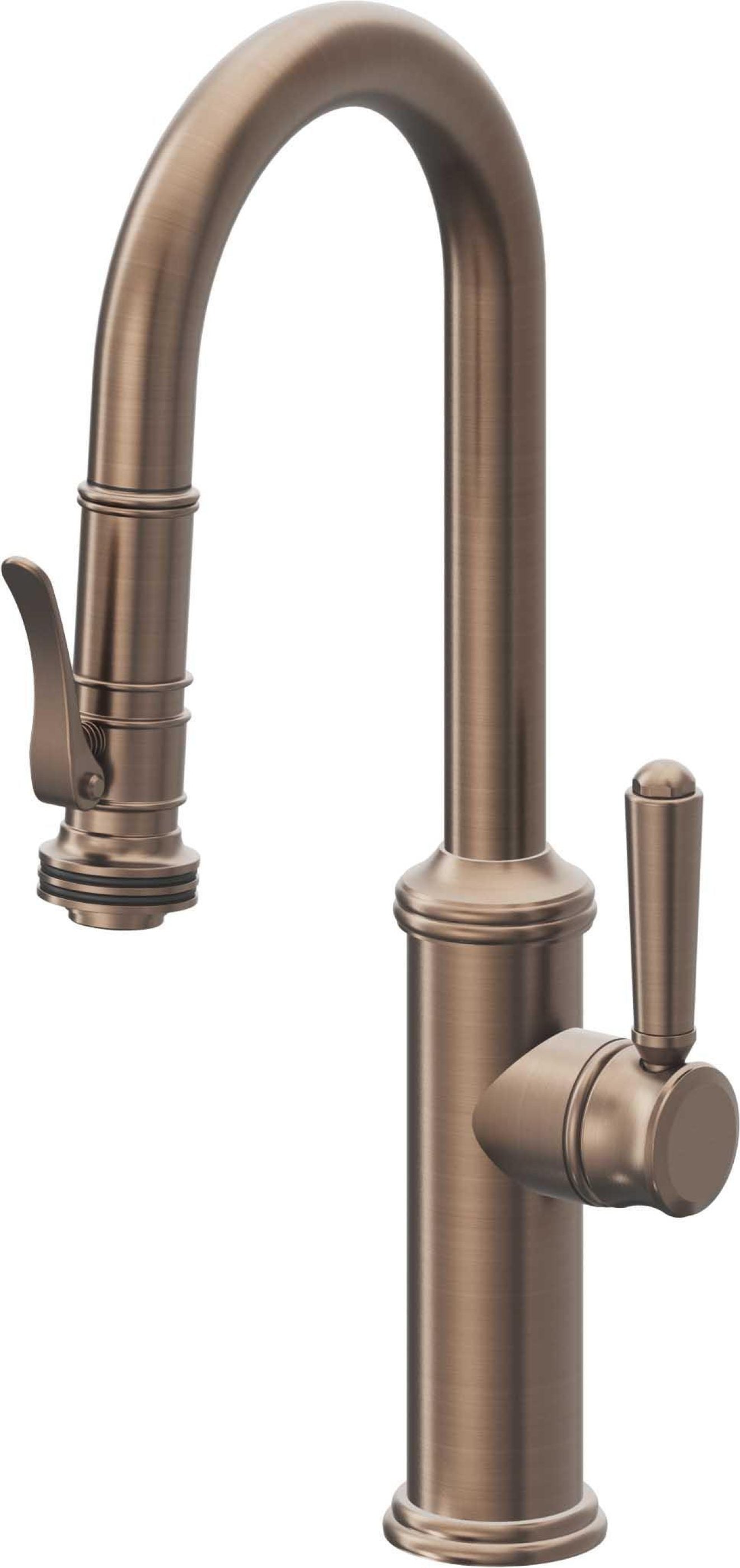 California Faucets Davoli Llave Extraíble Tradicional para Bar/Preparación - Bronce Satinado