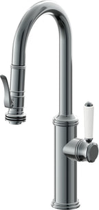 California Faucets Davoli Llave Extraíble Tradicional para Bar/Preparación - Níquel Negro