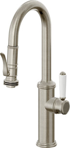 California Faucets Davoli Llave Extraíble Tradicional para Bar/Preparación - Níquel Bruñido
