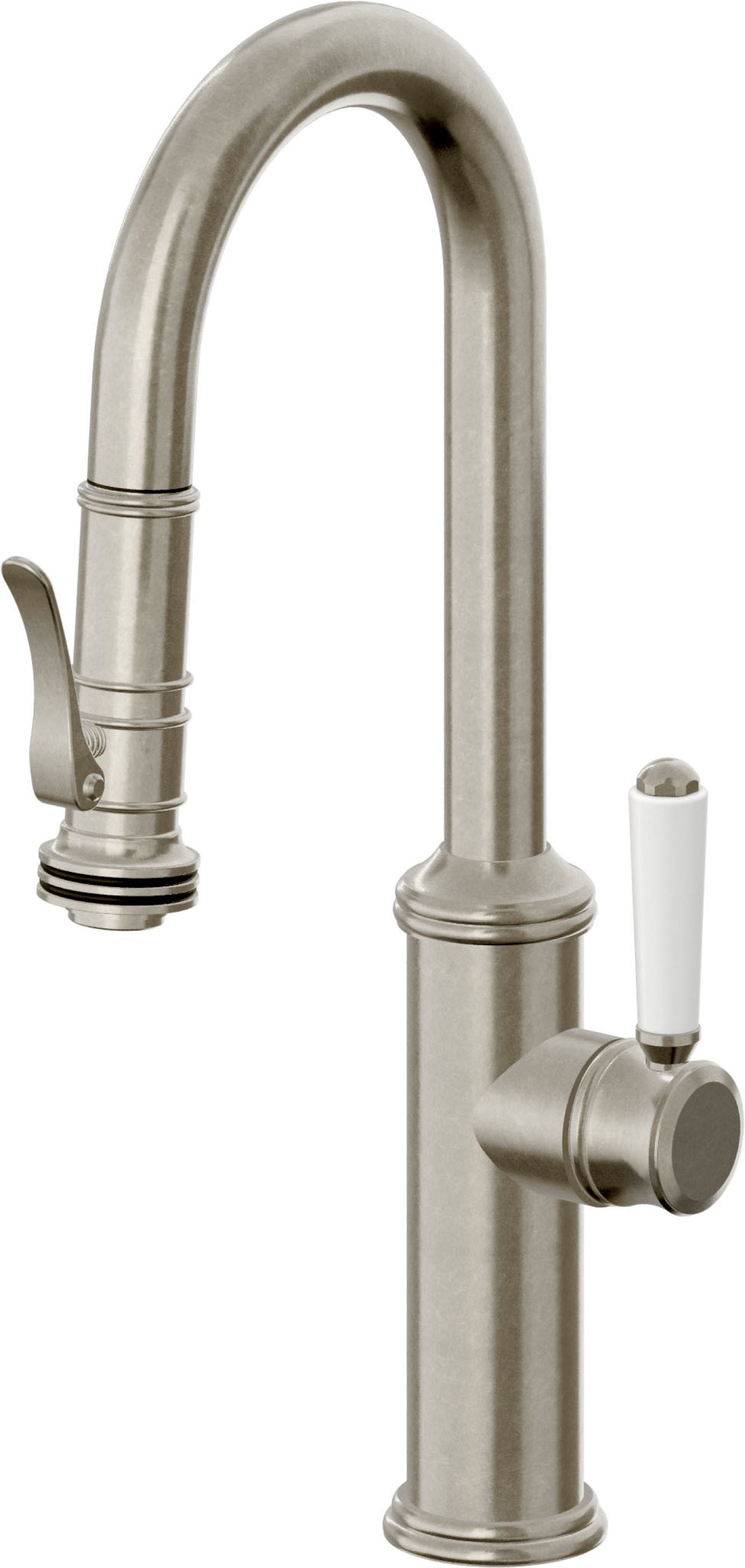 California Faucets Davoli Llave Extraíble Tradicional para Bar/Preparación - Níquel Bruñido
