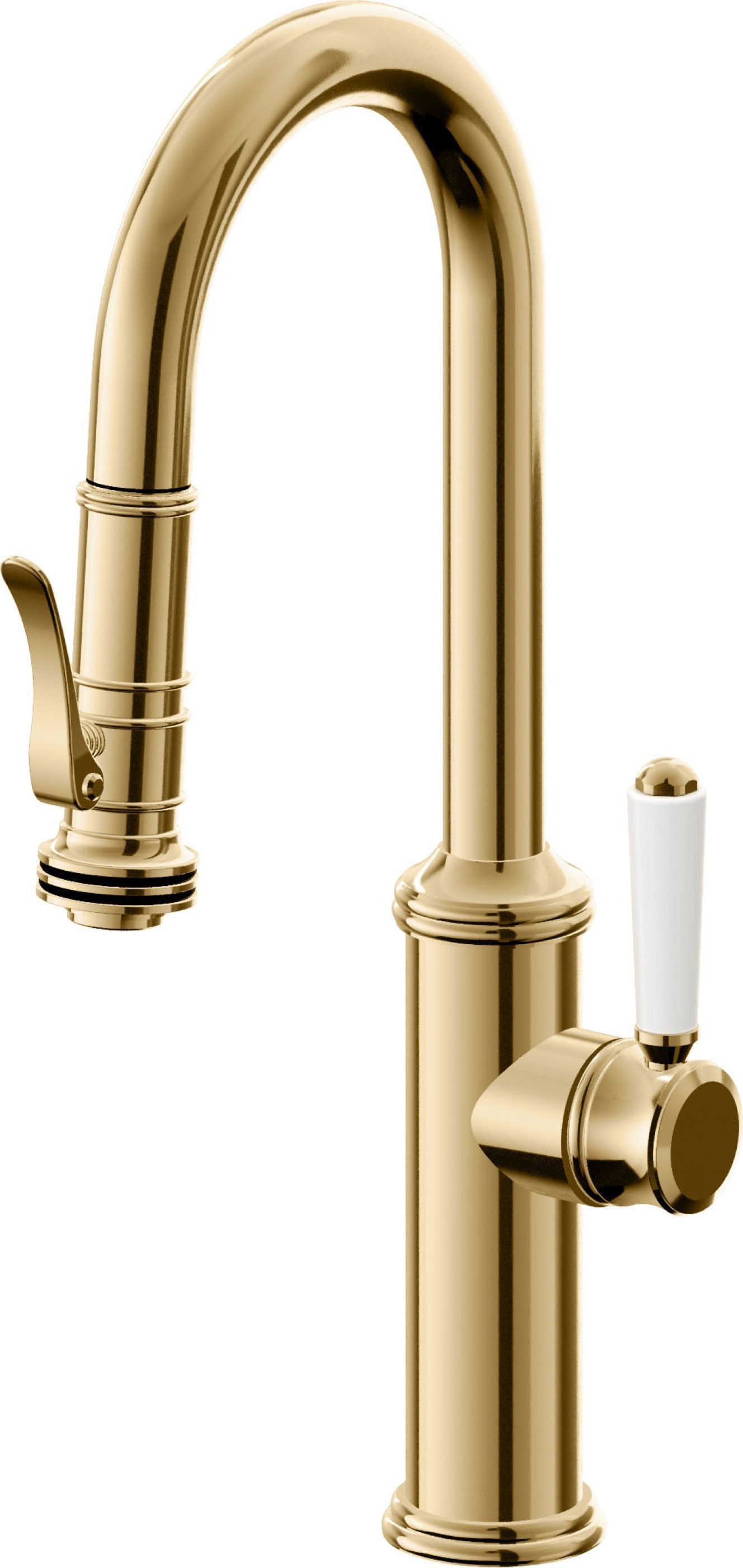 California Faucets Davoli Llave Extraíble Tradicional para Bar/Preparación - Oro Francés