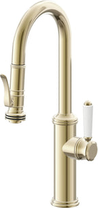 California Faucets Davoli Llave Extraíble Tradicional para Bar/Preparación - Latón Pulido