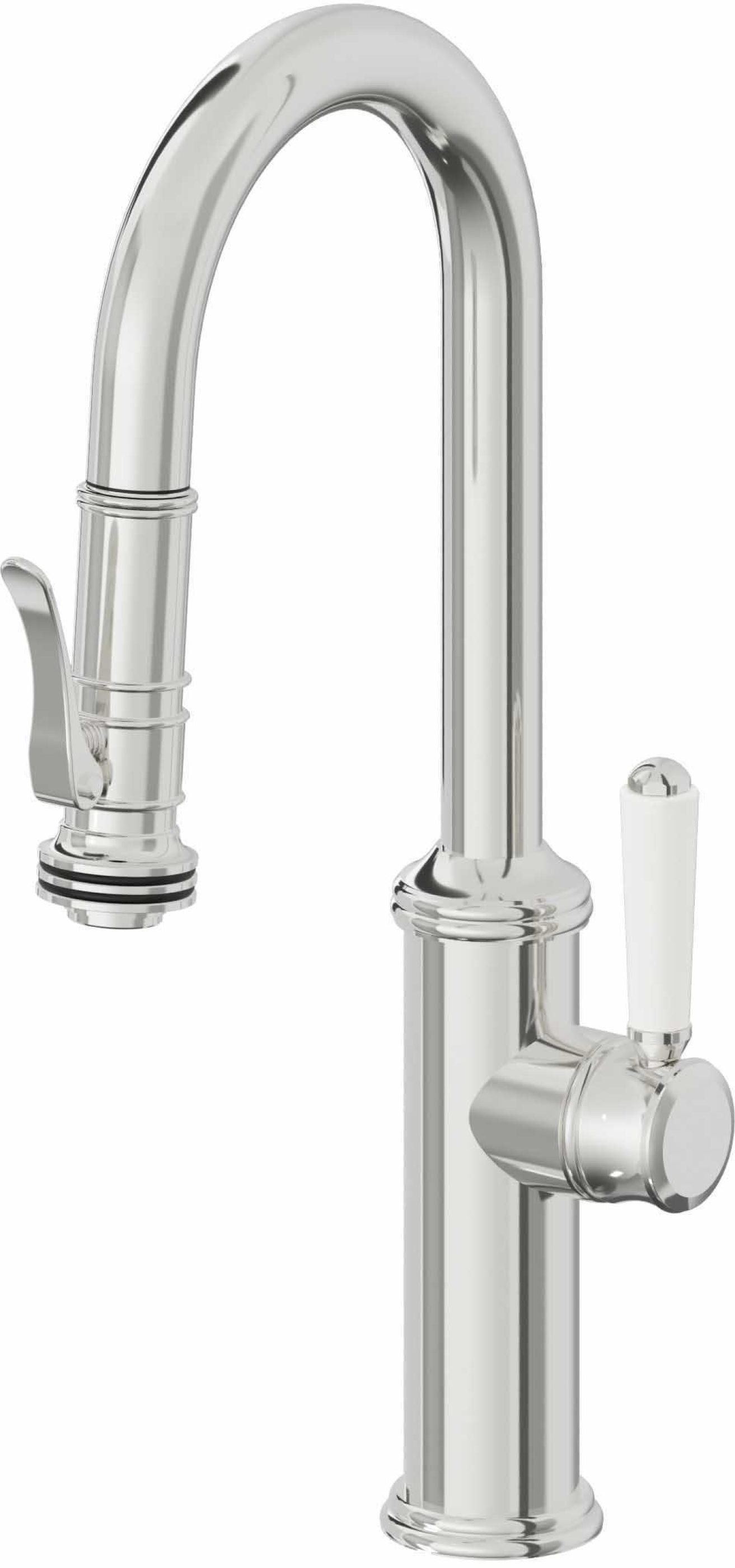 California Faucets Davoli Llave Extraíble Tradicional para Bar/Preparación - Cromo Pulido