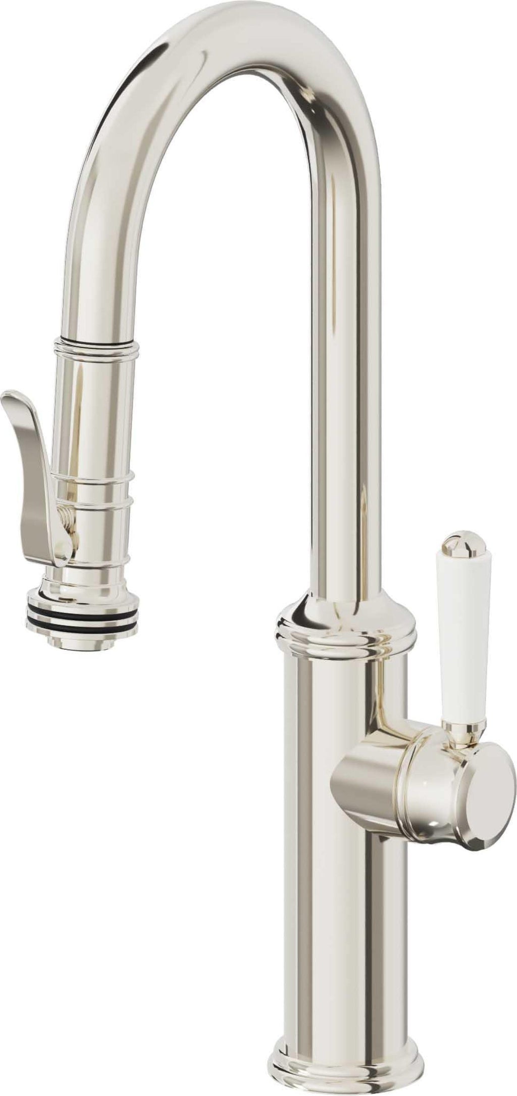 California Faucets Davoli Llave Extraíble Tradicional para Bar/Preparación - Níquel Pulido