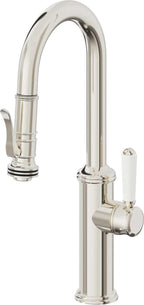 California Faucets Davoli Llave Extraíble Tradicional para Bar/Preparación - Níquel Pulido