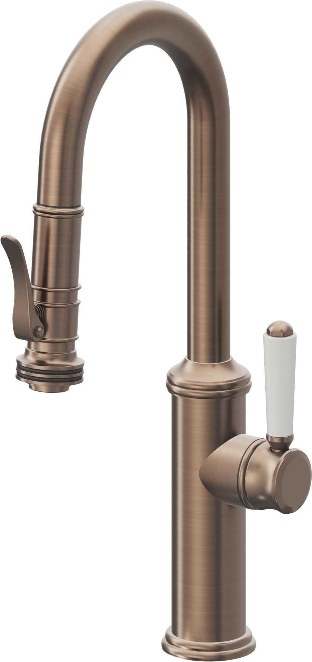 California Faucets Davoli Llave Extraíble Tradicional para Bar/Preparación - Bronce Satinado