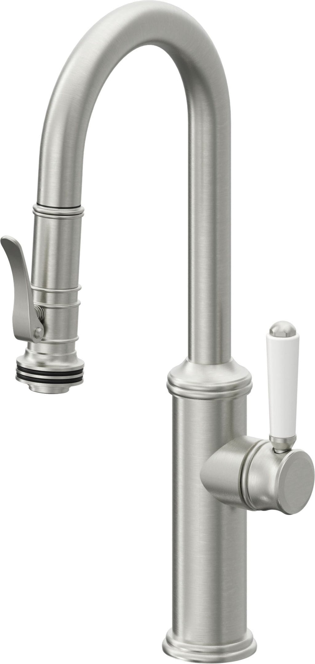 California Faucets Davoli Llave Extraíble Tradicional para Bar/Preparación - Cromo Satinado