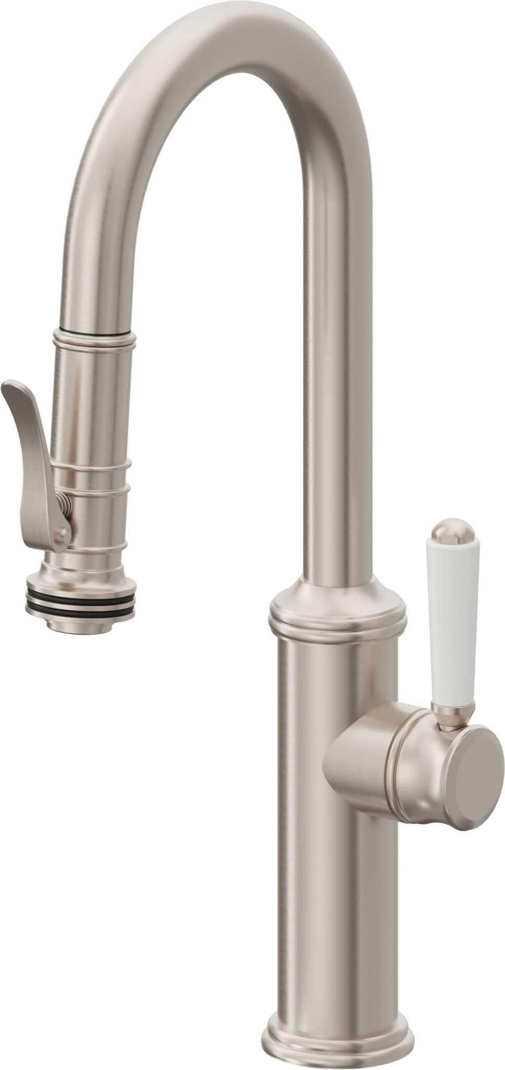 California Faucets Davoli Llave Extraíble Tradicional para Bar/Preparación - Níquel Satinado