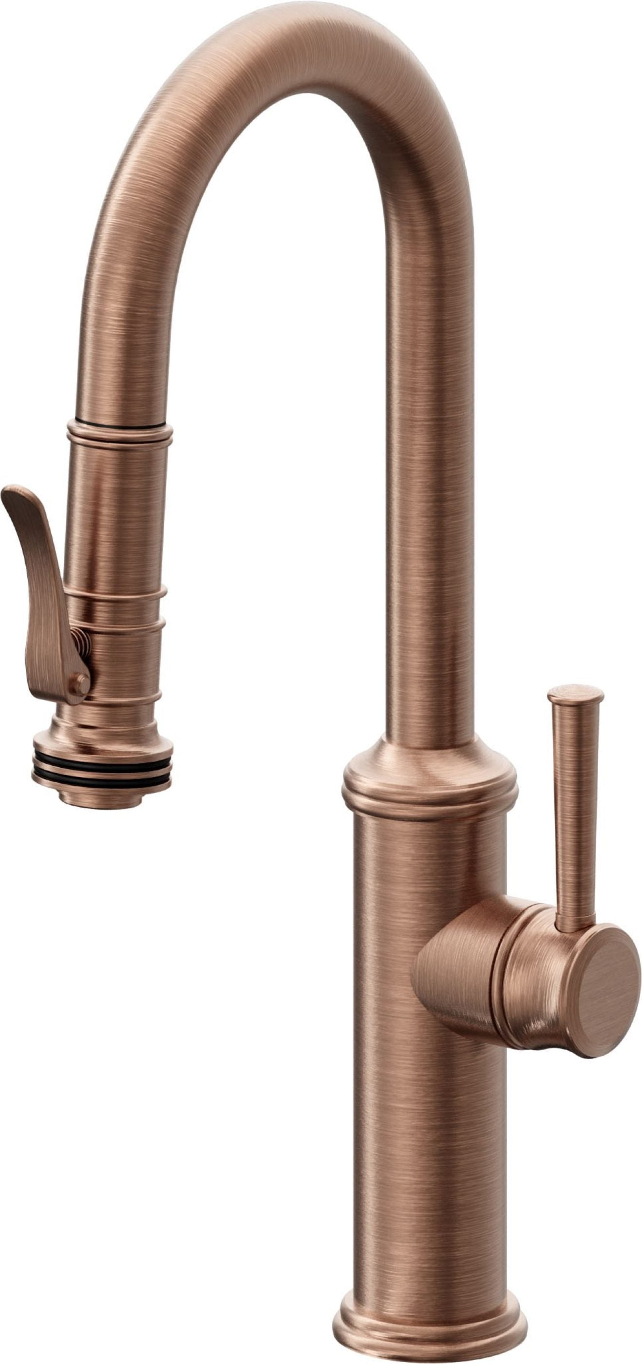 California Faucets Davoli Llave Extraíble Tradicional para Bar/Preparación - Cobre Antiguo Mate