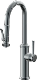 California Faucets Davoli Llave Extraíble Tradicional para Bar/Preparación - Níquel Negro