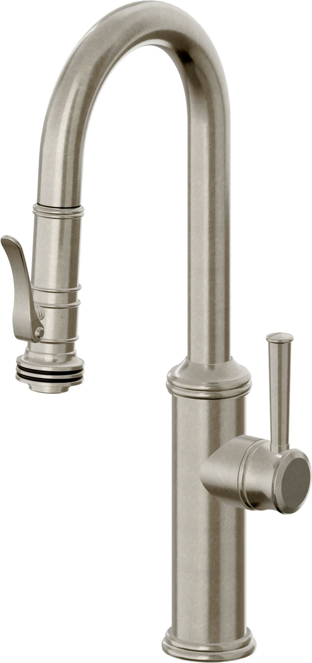 California Faucets Davoli Llave Extraíble Tradicional para Bar/Preparación - Níquel Bruñido