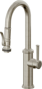 California Faucets Davoli Llave Extraíble Tradicional para Bar/Preparación - Níquel Bruñido