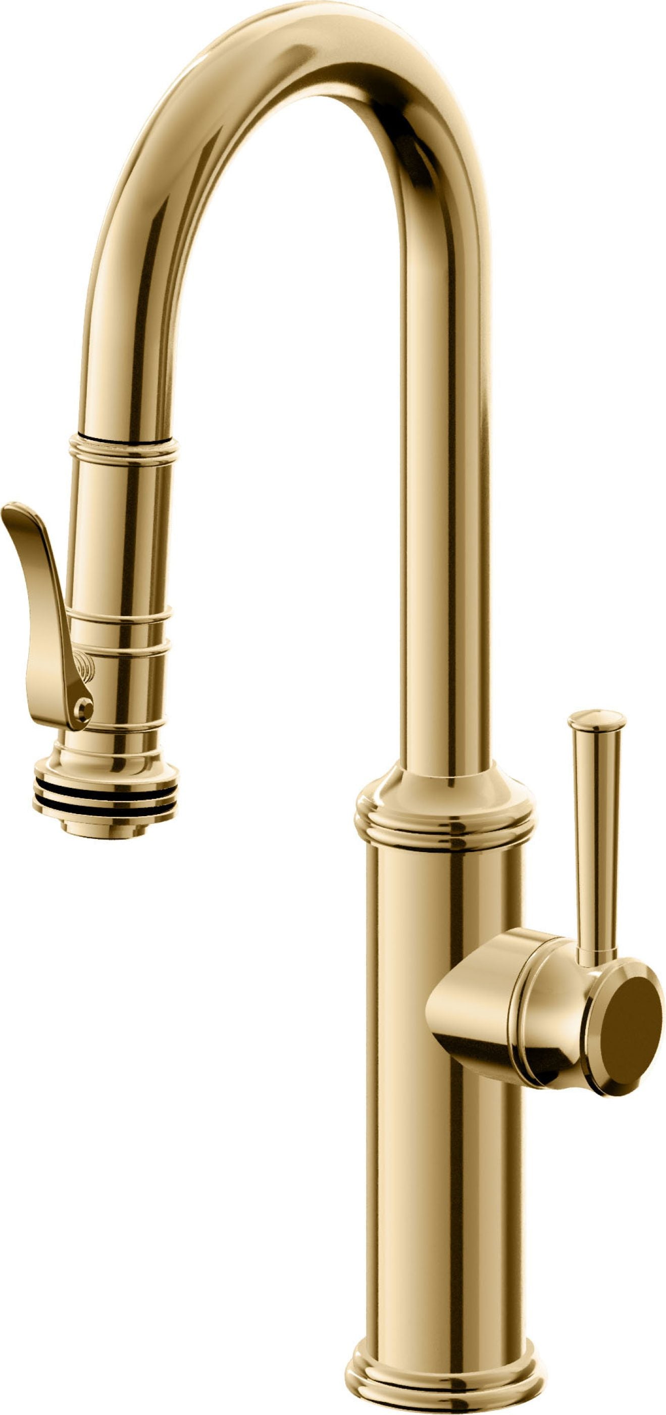 California Faucets Davoli Llave Extraíble Tradicional para Bar/Preparación - Oro Francés