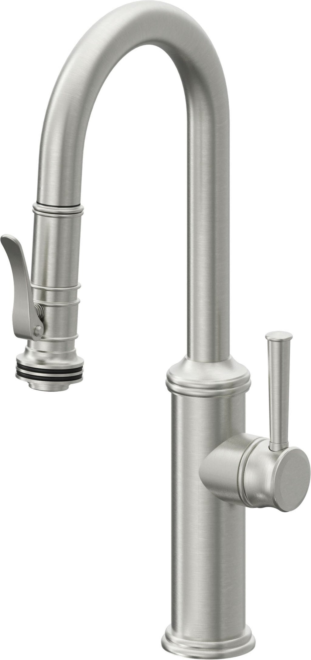 California Faucets Davoli Llave Extraíble Tradicional para Bar/Preparación - Cromo Satinado