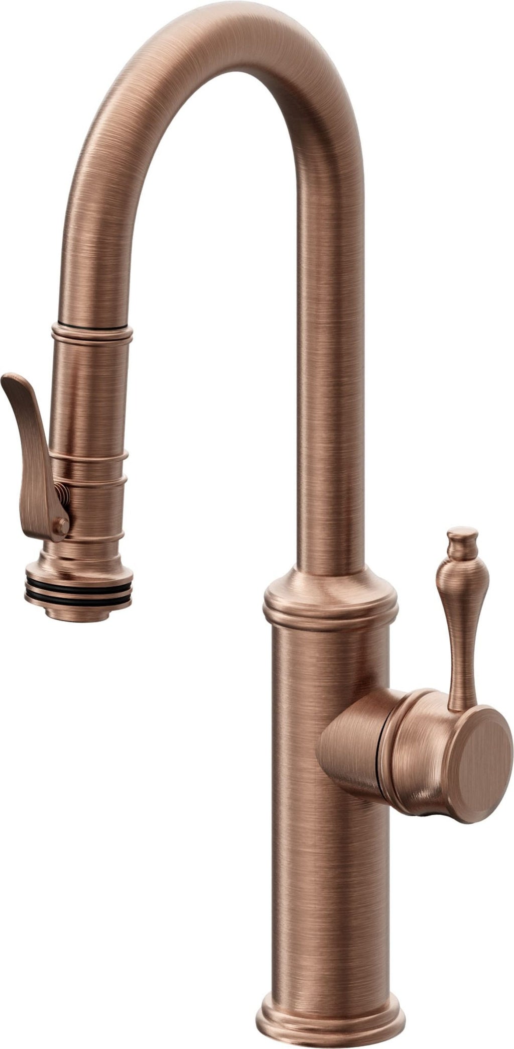 California Faucets Davoli Llave Extraíble Tradicional para Bar/Preparación - Cobre Antiguo Mate