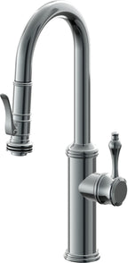 California Faucets Davoli Llave Extraíble Tradicional para Bar/Preparación - Níquel Negro