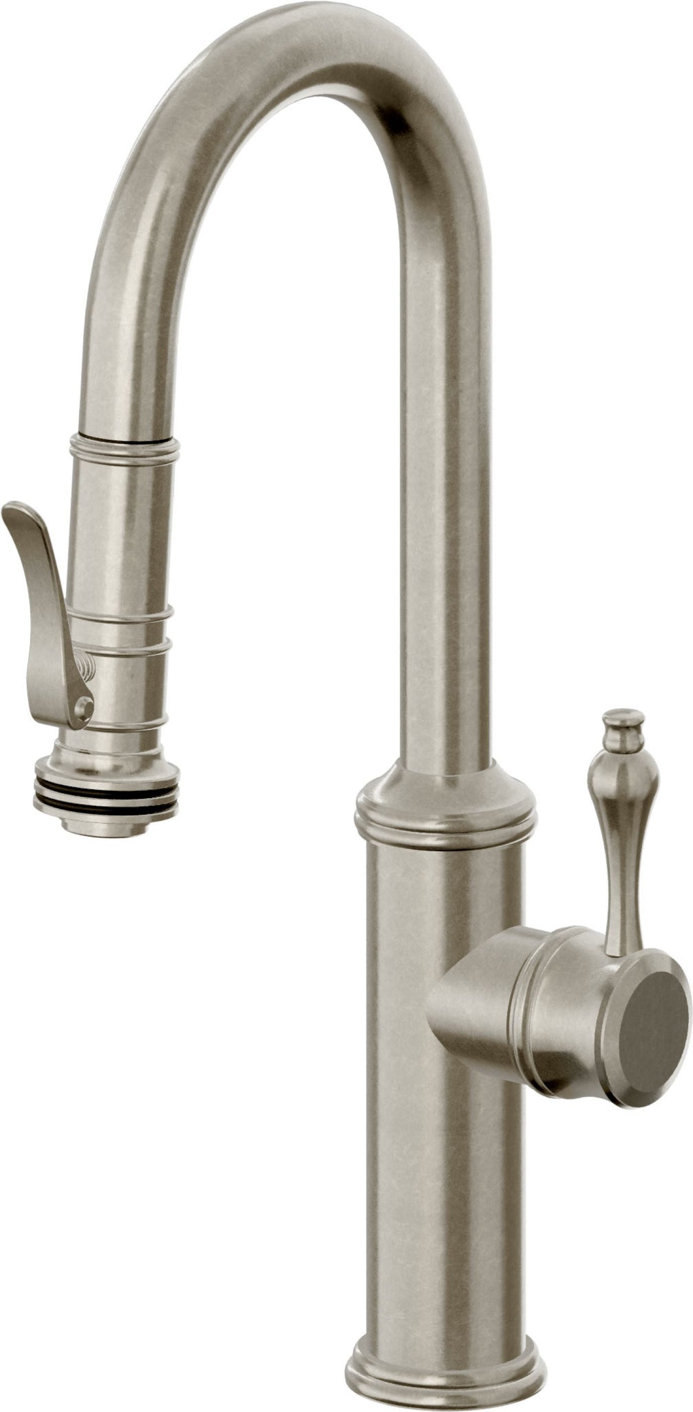 California Faucets Davoli Llave Extraíble Tradicional para Bar/Preparación - Níquel Bruñido
