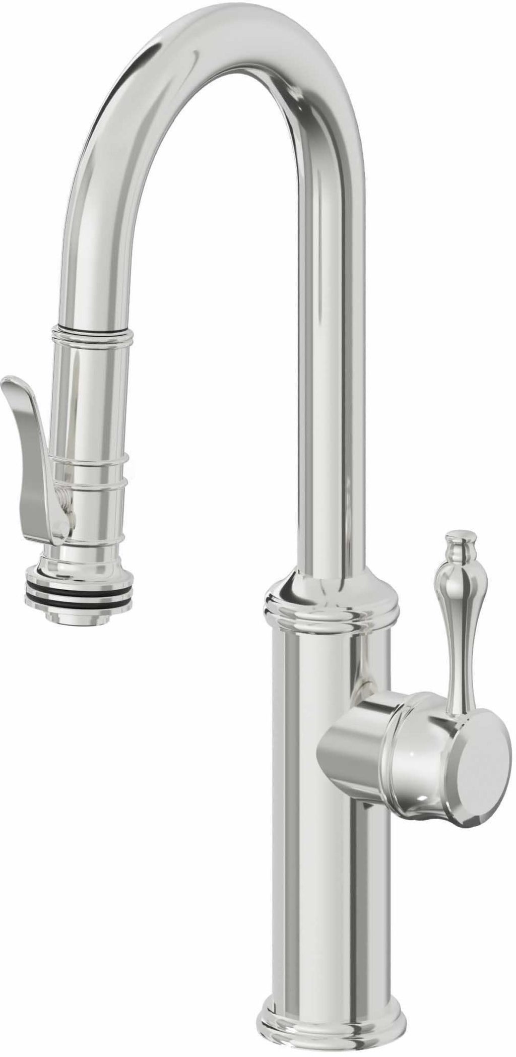 California Faucets Davoli Llave Extraíble Tradicional para Bar/Preparación - Cromo Pulido