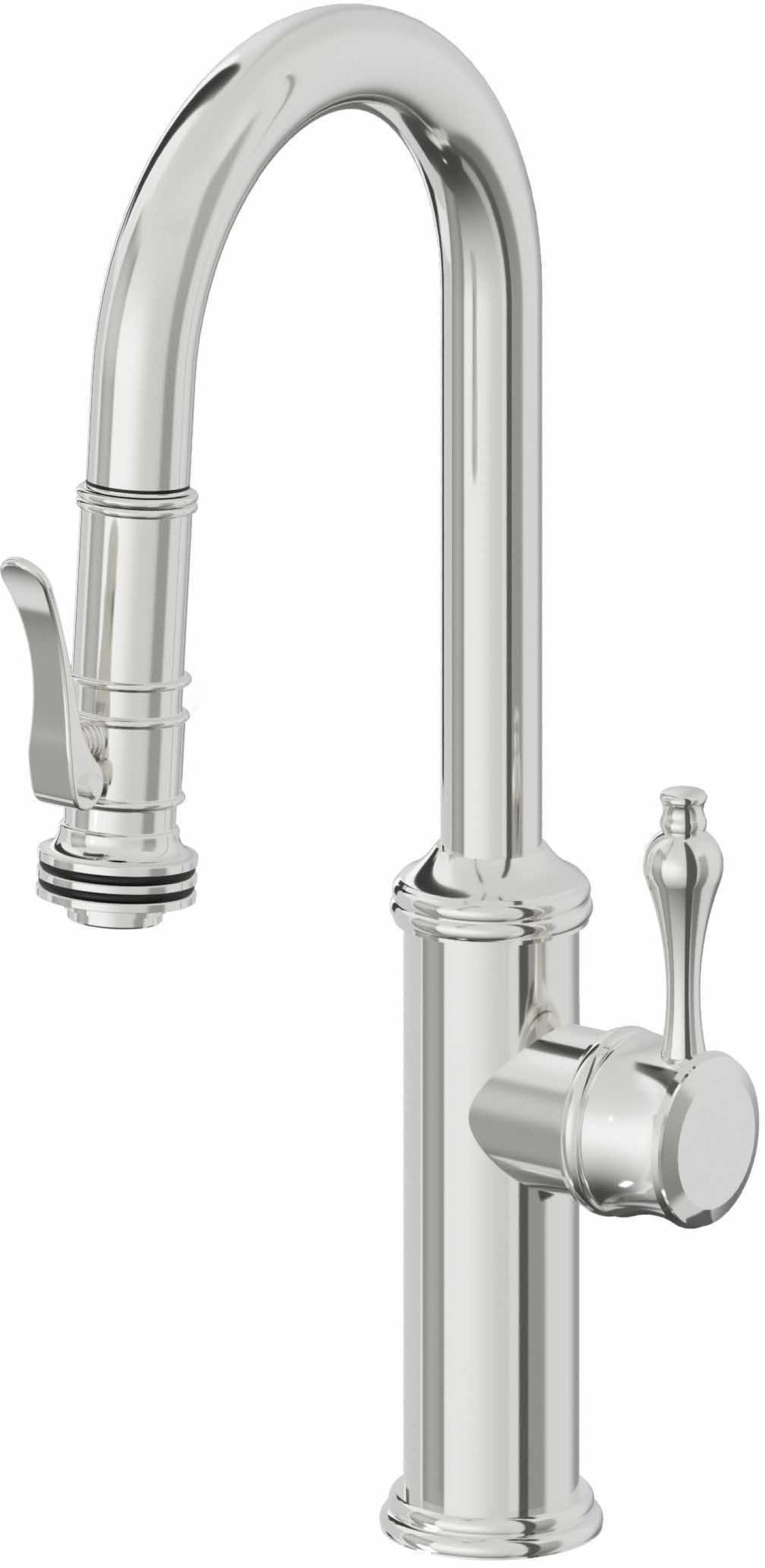 California Faucets Davoli Llave Extraíble Tradicional para Bar/Preparación - Cromo Pulido