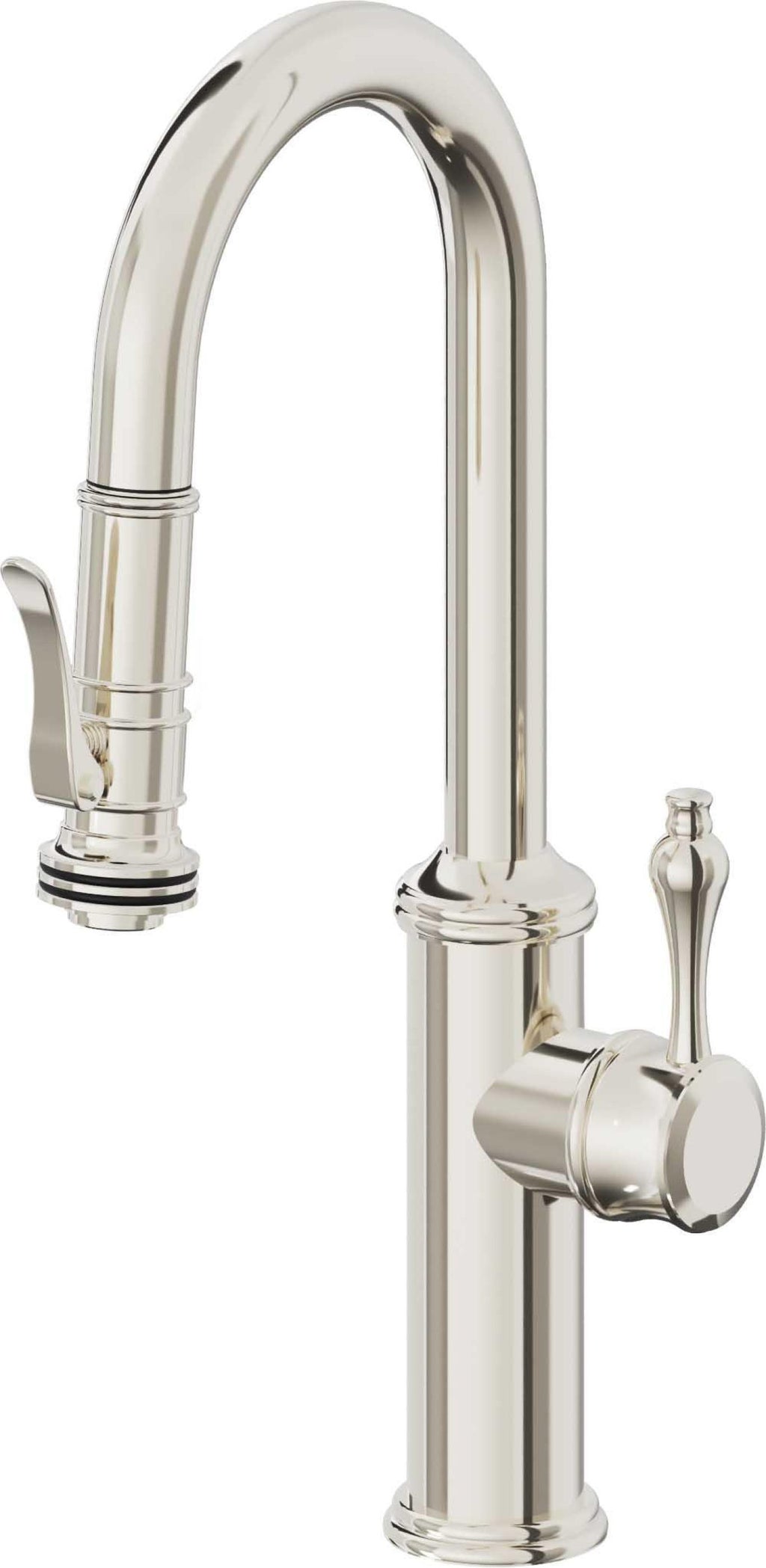 California Faucets Davoli Llave Extraíble Tradicional para Bar/Preparación - Níquel Pulido