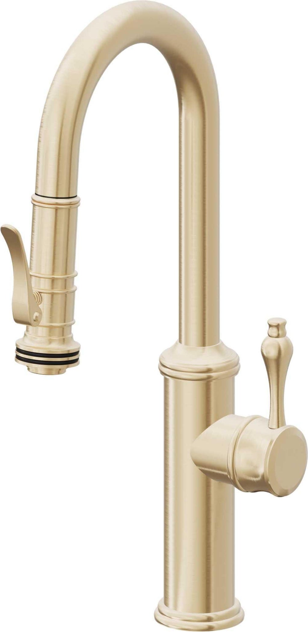 California Faucets Davoli Llave Extraíble Tradicional para Bar/Preparación - Latón Satinado