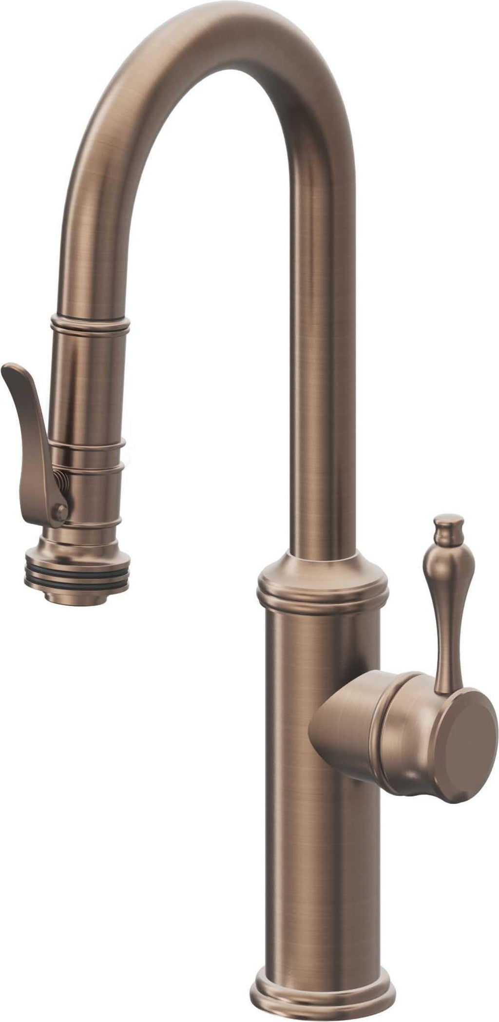 California Faucets Davoli Llave Extraíble Tradicional para Bar/Preparación - Bronce Satinado