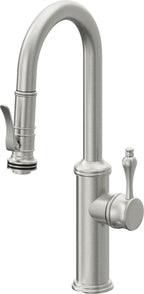 California Faucets Davoli Llave Extraíble Tradicional para Bar/Preparación - Cromo Satinado