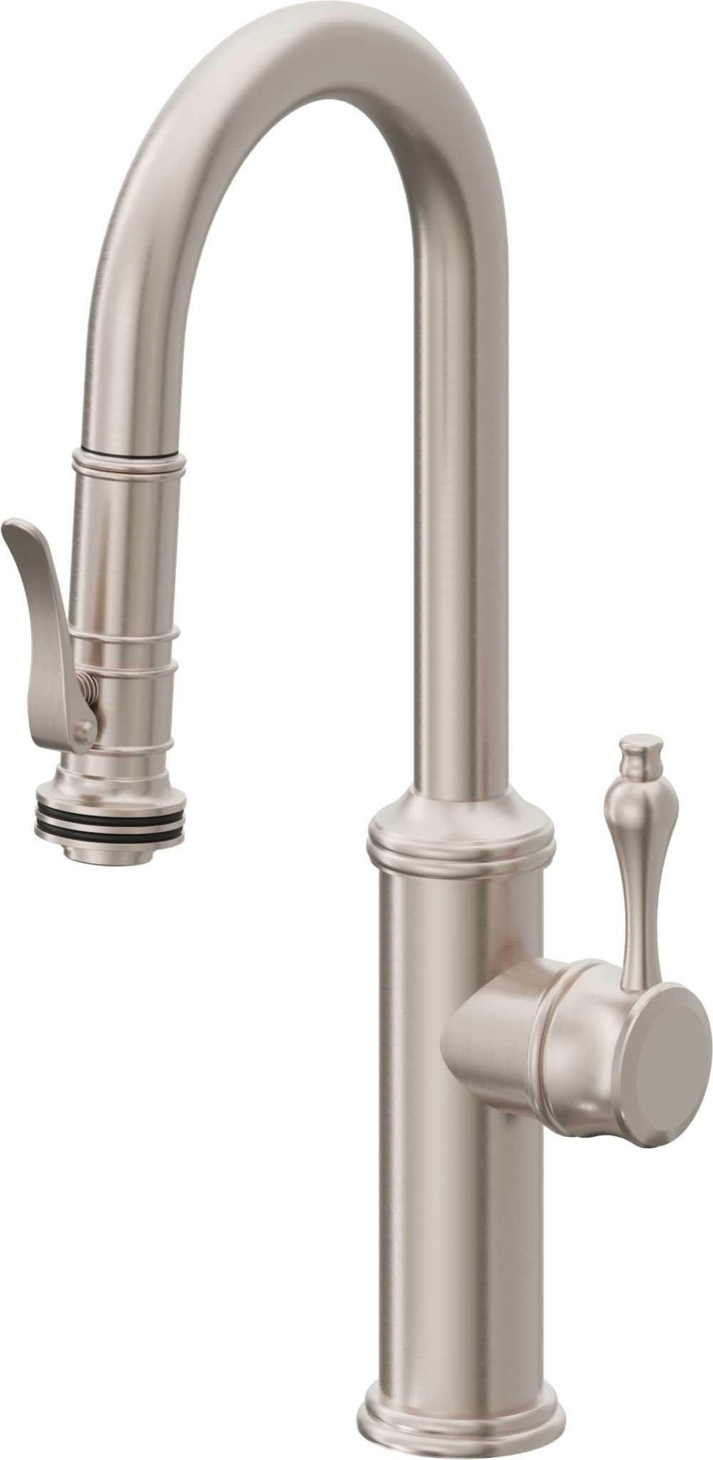California Faucets Davoli Llave Extraíble Tradicional para Bar/Preparación - Níquel Satinado