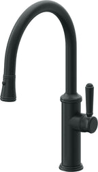 California Faucets Davoli Llave de Cocina Extraíble Tradicional - Surtidor Bajo - Carbón