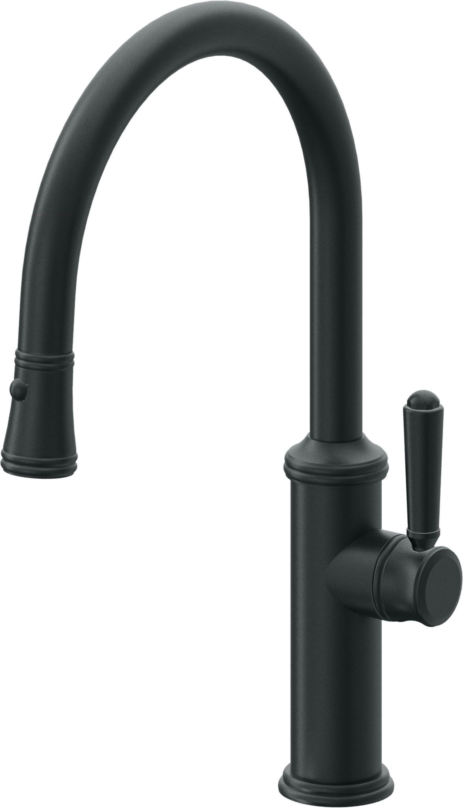California Faucets Davoli Llave de Cocina Extraíble Tradicional - Surtidor Bajo - Carbón