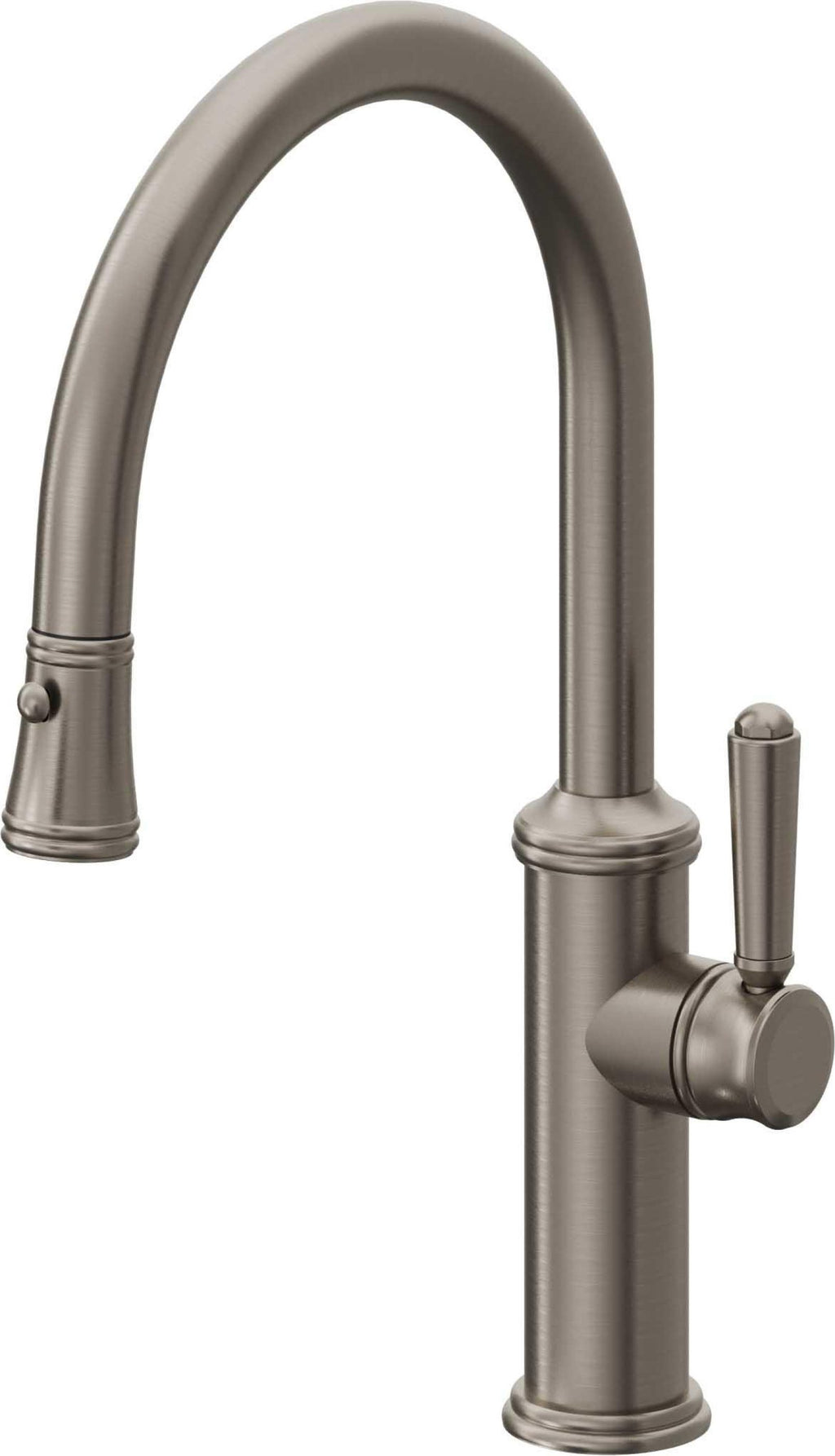 California Faucets Davoli Llave de Cocina Extraíble Tradicional - Surtidor Bajo - Grafito