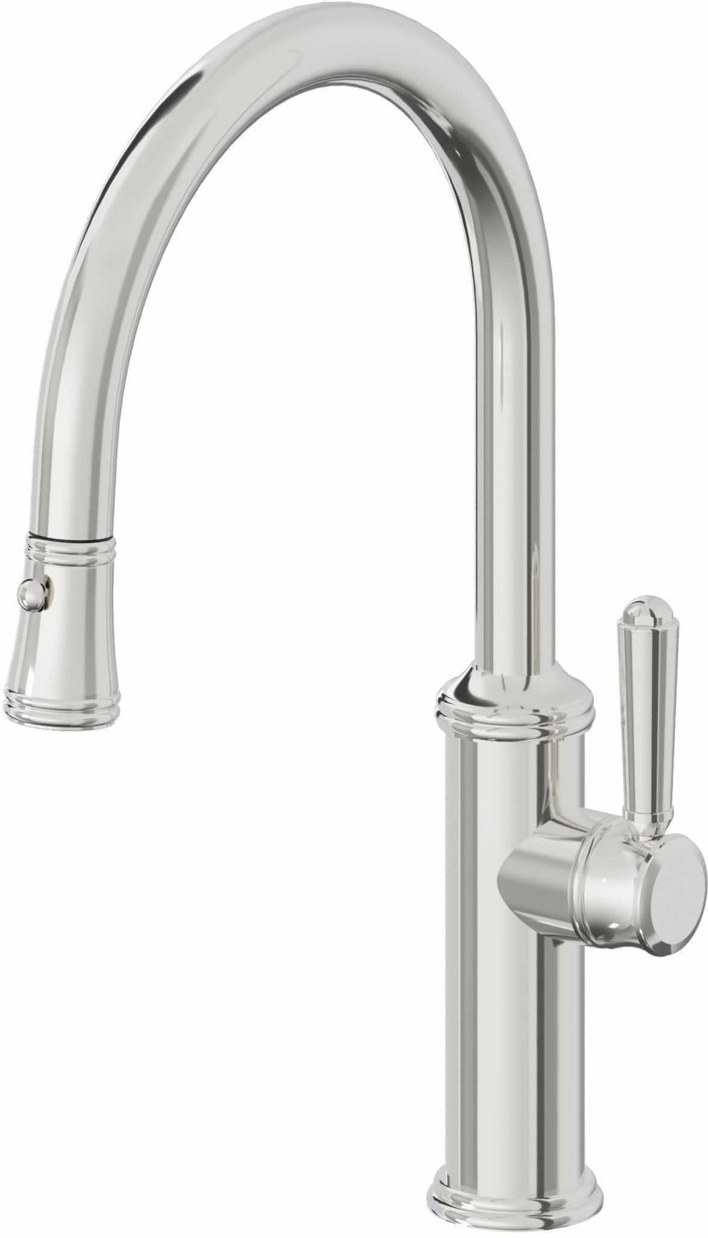 California Faucets Davoli Llave de Cocina Extraíble Tradicional - Surtidor Bajo - Cromo Pulido