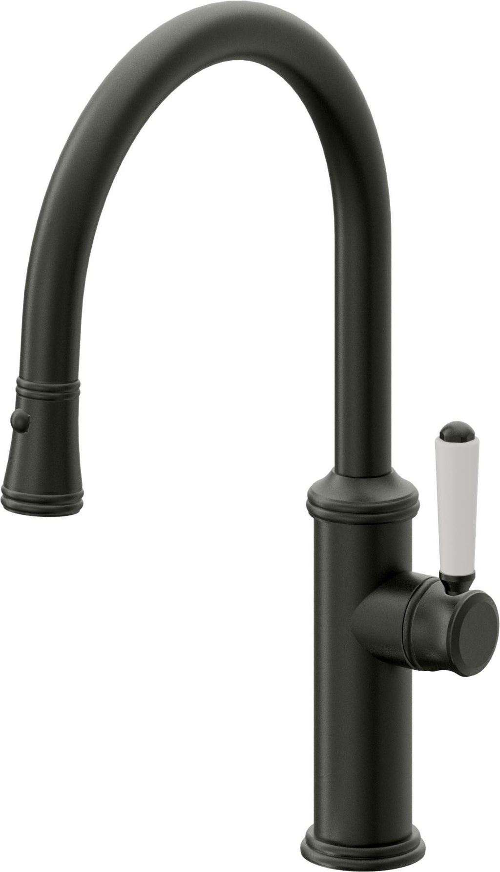 California Faucets Davoli Llave de Cocina Extraíble Tradicional - Surtidor Bajo - Bronce Bella Terra