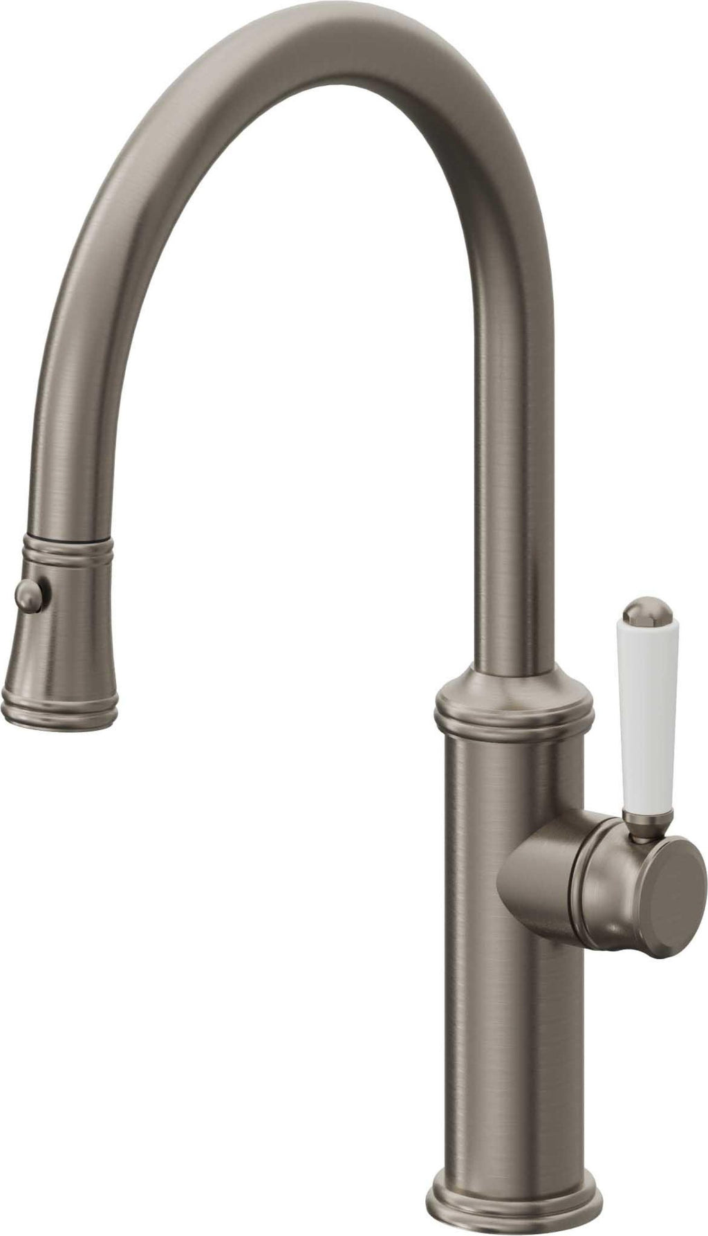 California Faucets Davoli Llave de Cocina Extraíble Tradicional - Surtidor Bajo - Grafito