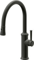 California Faucets Davoli Llave de Cocina Extraíble Tradicional - Surtidor Bajo - Bronce Bella Terra