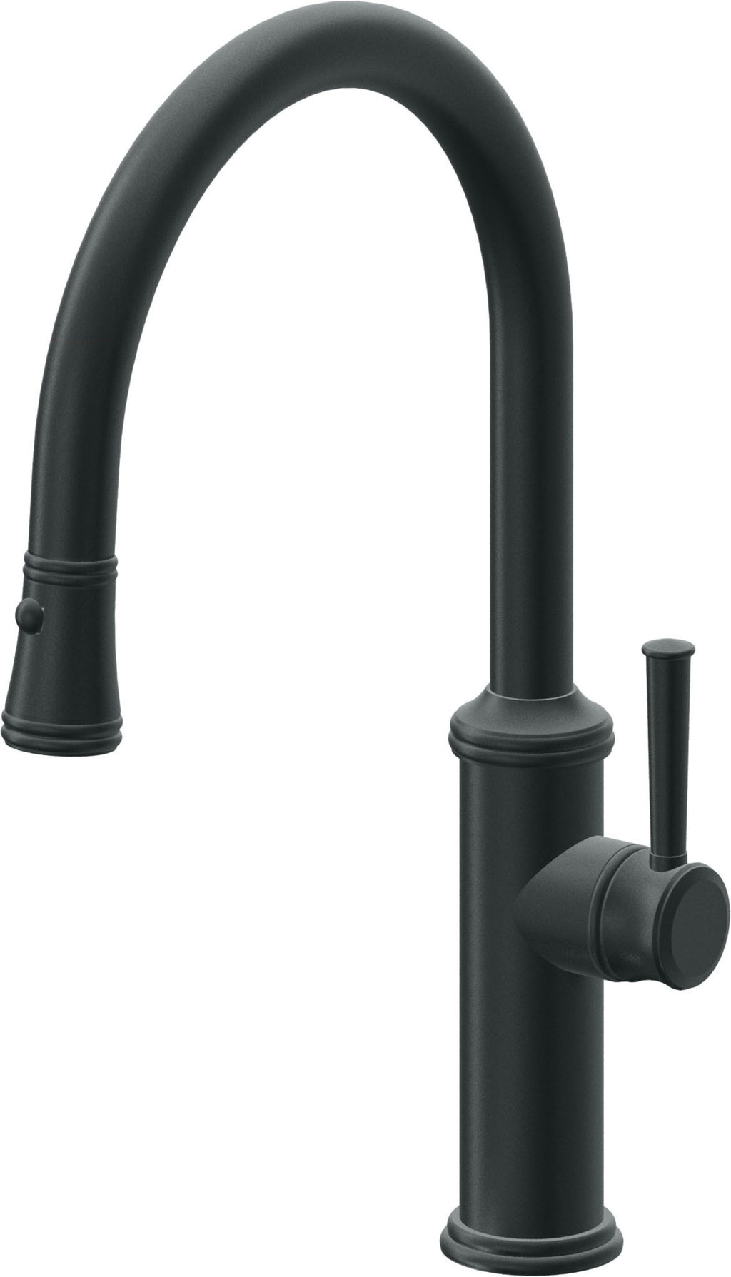 California Faucets Davoli Llave de Cocina Extraíble Tradicional - Surtidor Bajo - Carbón