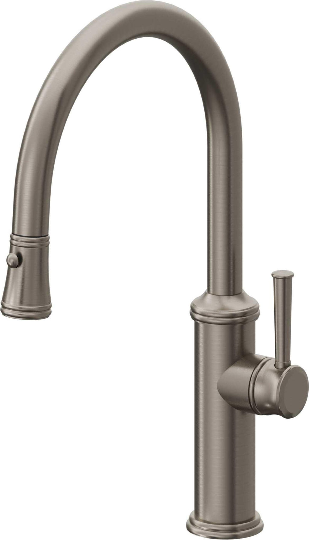 California Faucets Davoli Llave de Cocina Extraíble Tradicional - Surtidor Bajo - Grafito